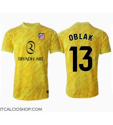 Atletico Madrid Jan Oblak #13 Portiere Terza Maglia 2024-25 Manica Corta